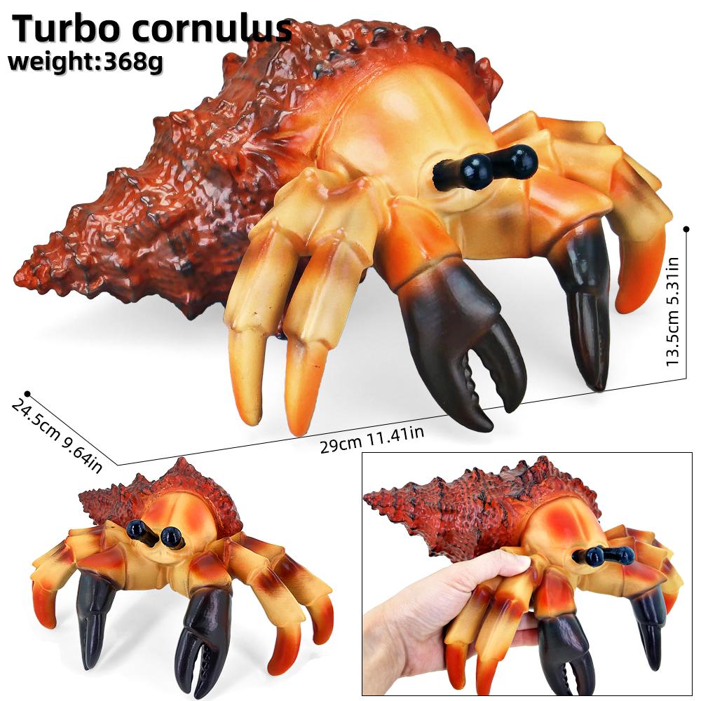 Simulated Marine animal model crab lobster starfish turtle underwater world Marine life Children's educational toy modelset toy