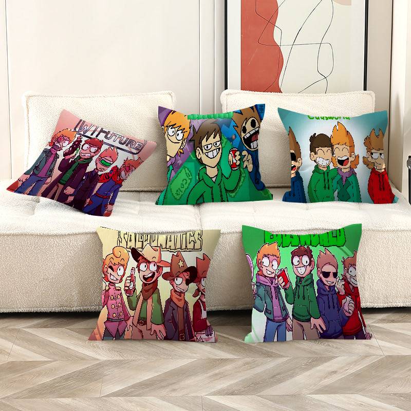 Federa per Cuscino Eddsworld Animato Federa Cuscino Soggiorno Divano Arredamento Casa Personalizzato