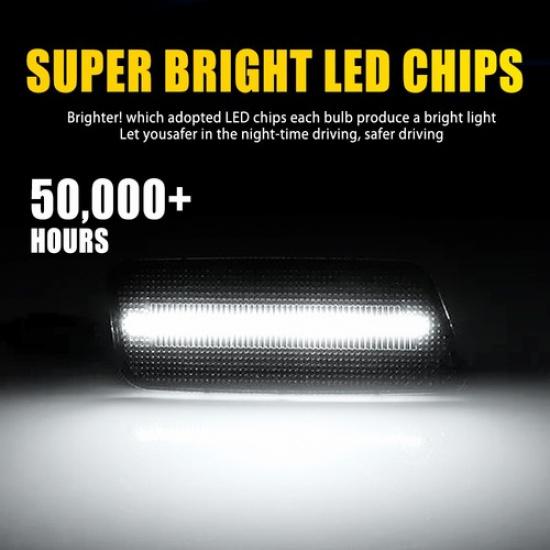 For 2010-14 Volkswagen MK6 GTI LED Front White Bumper Side Marker Lights LH&RH A