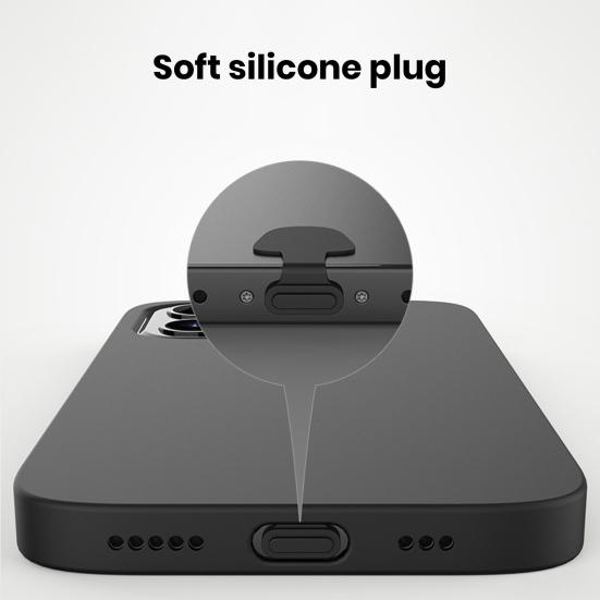 Cell Phone Silicone Dust Plug for iPhone for Android 8Pin Type-C Waterproof Tablet Mobile Phone Charging Port Cover Dust Protector Stopper