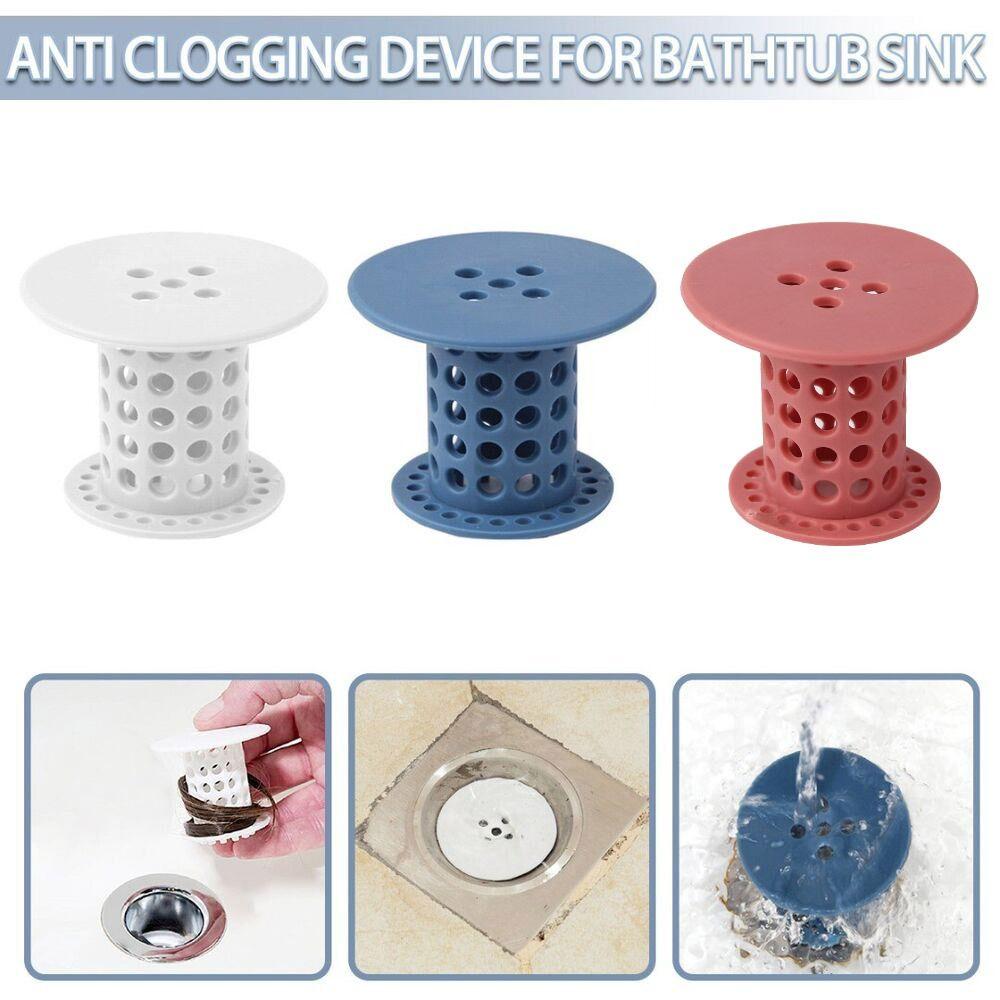 Bathroom Water Plug Floor Drain Anti-clogging Plastic Sink Filter Kitchen Silicon Small Mushroom Cylindrical Floor Drain