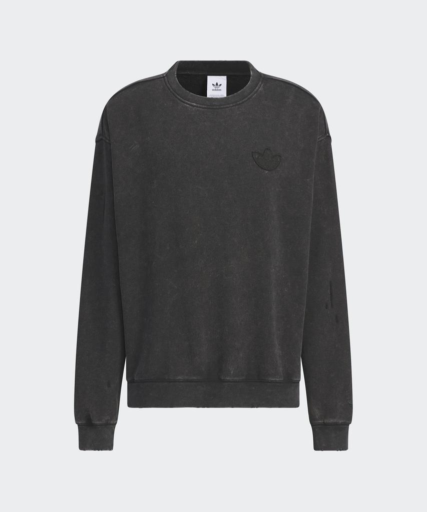 ADIDAS Washed Crew Sweatshirt - Black / Jm7287