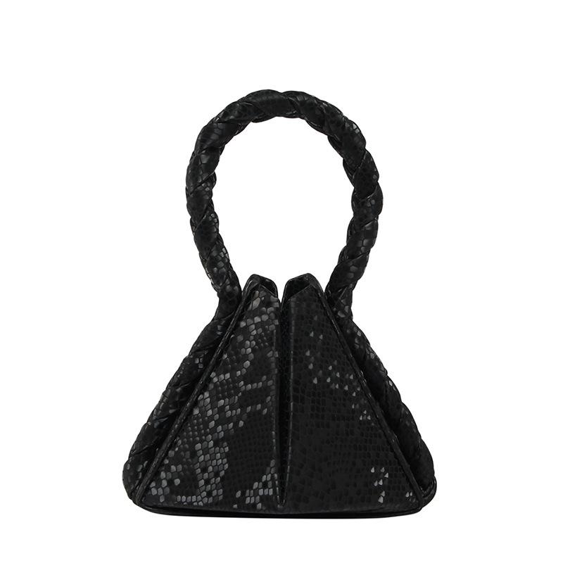 Trendy New Product Design Twist Portable Geometric Folding Handbag Bag High-end Sense Niche Fashionable Messenger Women's Bag