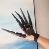 2 Pack Halloween Jointed Fingers Realistic Halloween Skeleton Hands Horror Flexible Joint Fingers