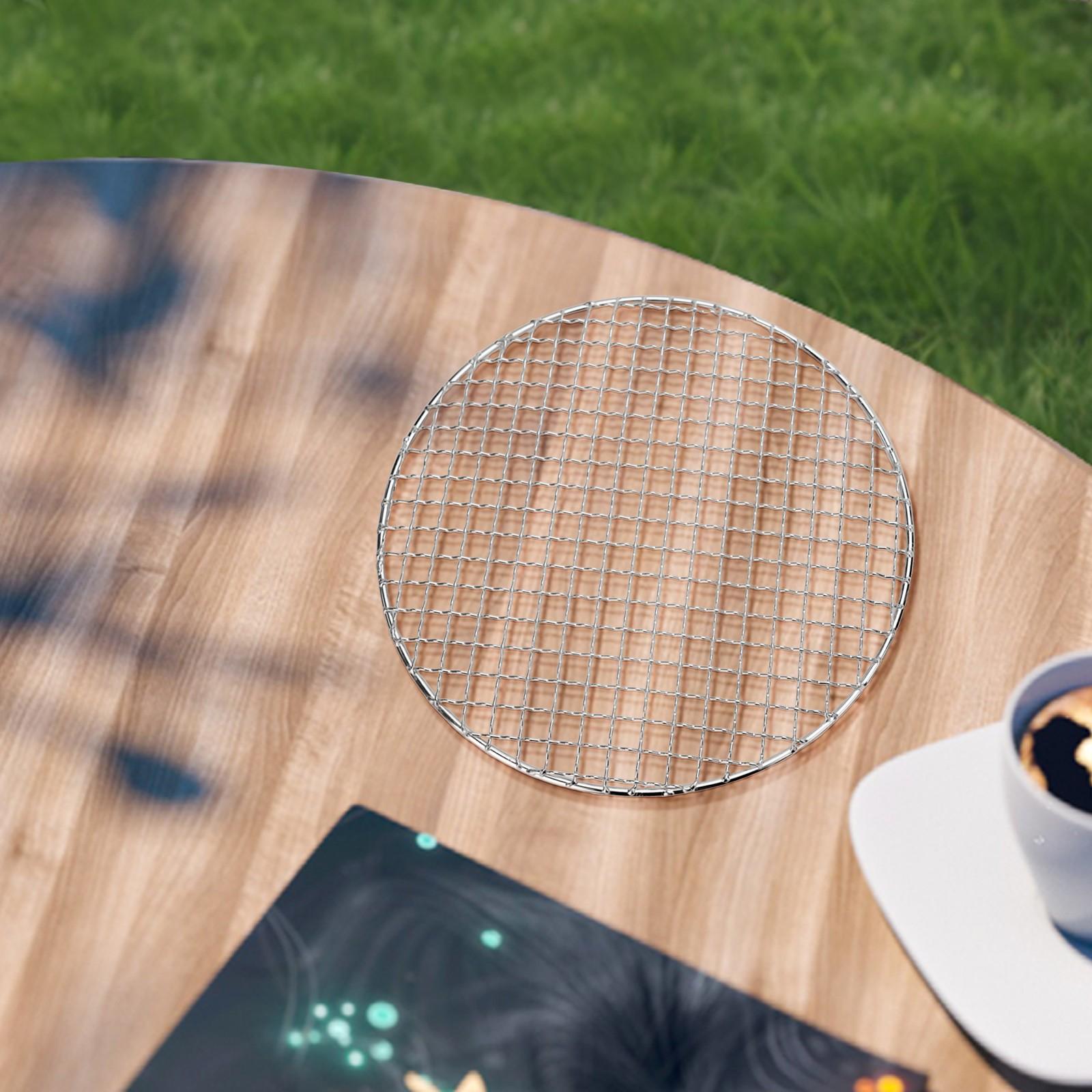 Решетка для барбекю с утечкой, решетка для приготовления пищи, сетка из нержавеющей стали 25cm