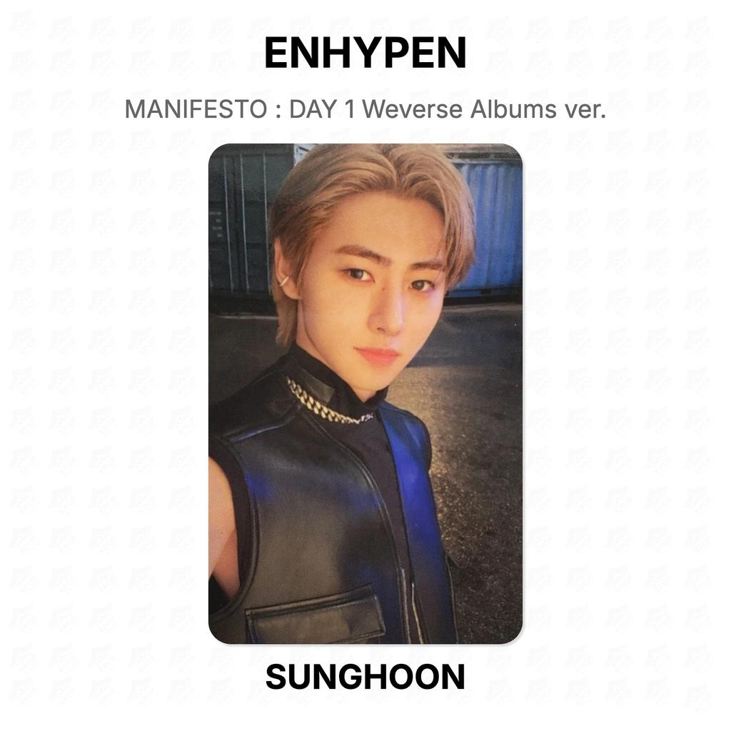ENHYPEN MANIFESTO : DAY 1 Weverse Albums Ver. Official Photocard