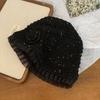 Handmade Hats Stacked Thin New Woven Hollow Retro Knitted Literary Bag Head Wool Hat Women