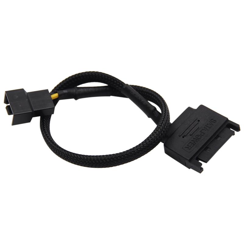 1 szt. Kabel SATA 15Pin do 3Pin 4Pin do wentylatora chłodzącego Złącza adaptera wentylatora CPU płyty głównej