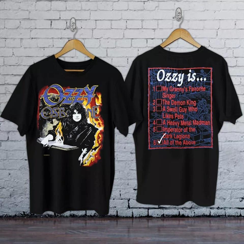 

1988 Ozzy Osbourne No Rest For The Wicked Checklist T-Shirt Unisex T-Shirt XL