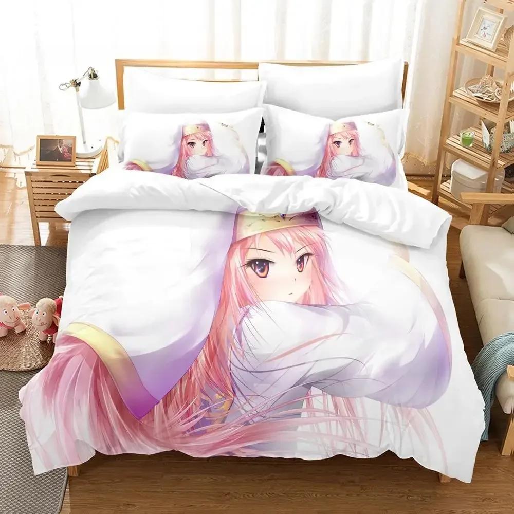 New Anime The Familiar of Zero Bedding Set Single Twin Full Queen King Size Bed Set Adult Kid Bedroom Duvet Cover Sets Anime Bed