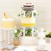 27-Piece Cake Tier Stacking Kit - Includes 12 Roman Columns (3 Sizes), 6 Cake Boards (12/16/20cm), and 9 Dowel Rods for Wedding and Tiered Cakes