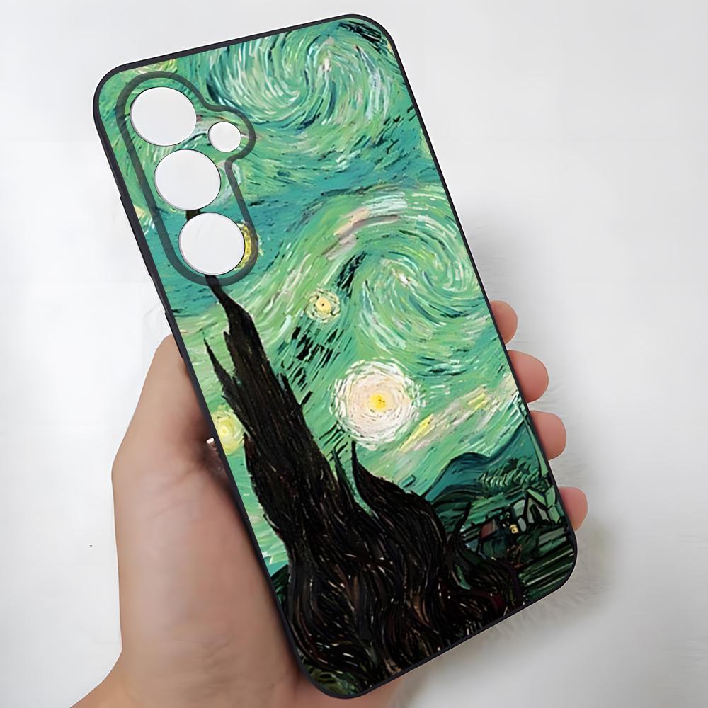 Van Gogh Oil Painting Phone Case For Samsung S26 Ultra S25 Edge Ultra S23 S22 S21 S20 Ultra Plus S24 Fe Glass Cover