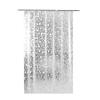 1PC Shower Curtain with Hooks PVC Waterproof Mildew Resistant Antibacterial 3D White Semi Transparent Pebble Shower