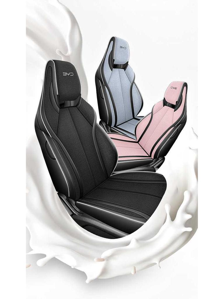All-Season Linen Car Seat Covers for BYD Seal 06dmi - Breathable and Comfortable