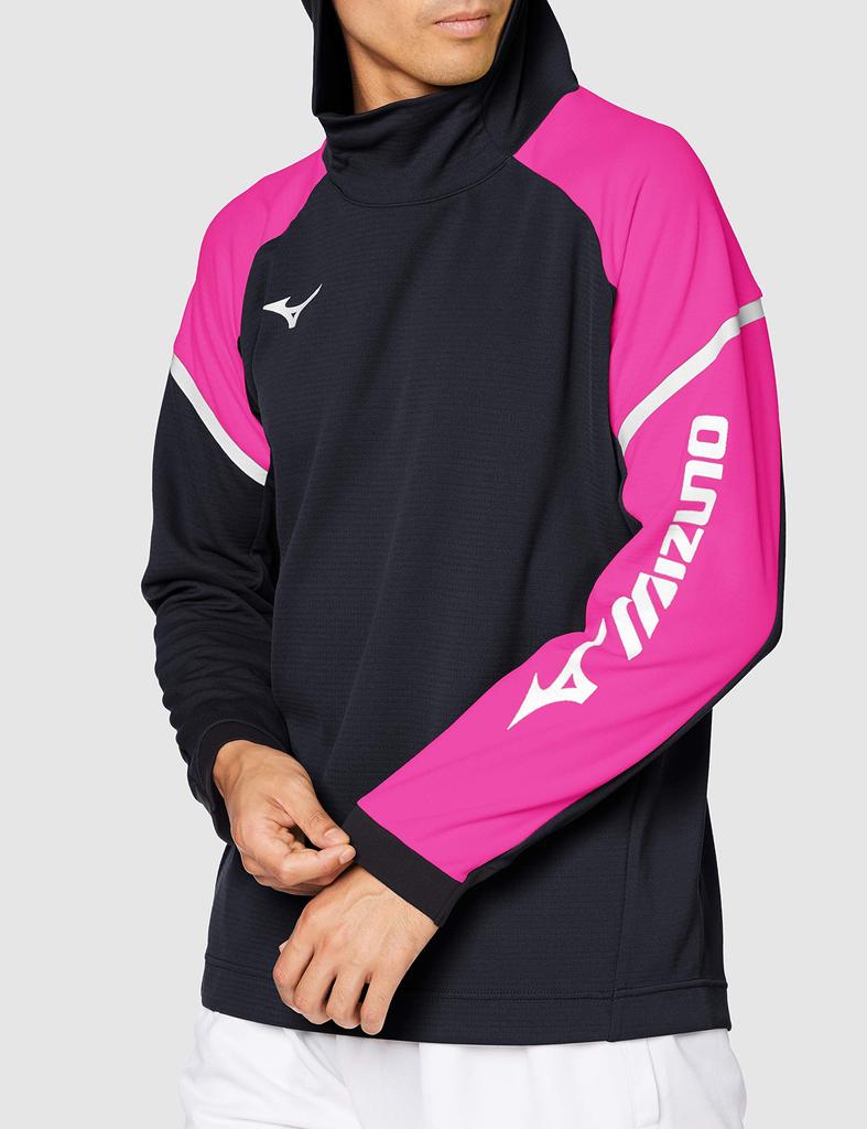 Mizuno Tennis Long Black x Size S Size Sweatshirt, Sleeve, 62JC0003, Pink, (Japan S)