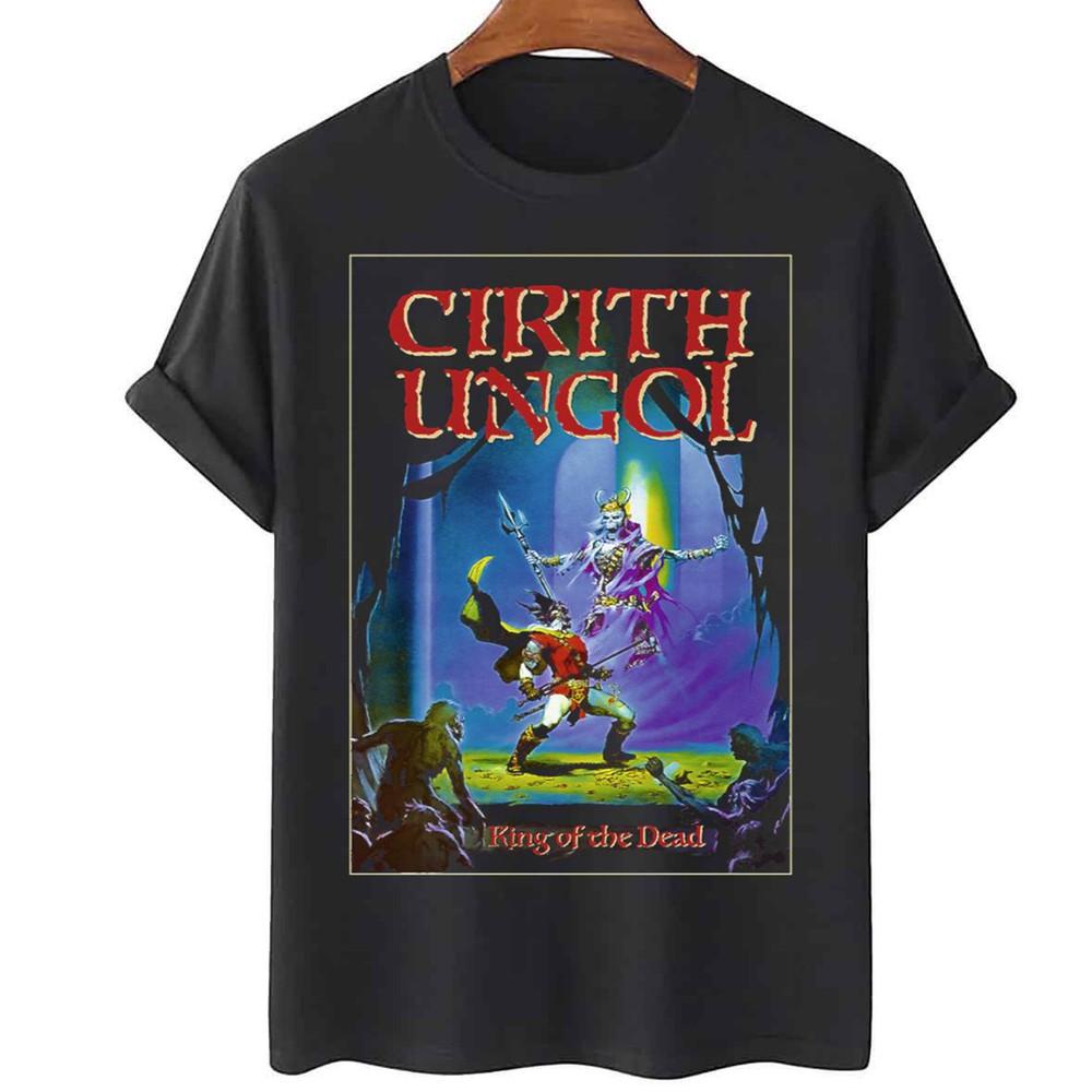 

Cirith Ungol band king of the dead T-shirt Unisex Tee Black S to 5Xl TA4802 Unisex T-Shirt XXXXL
