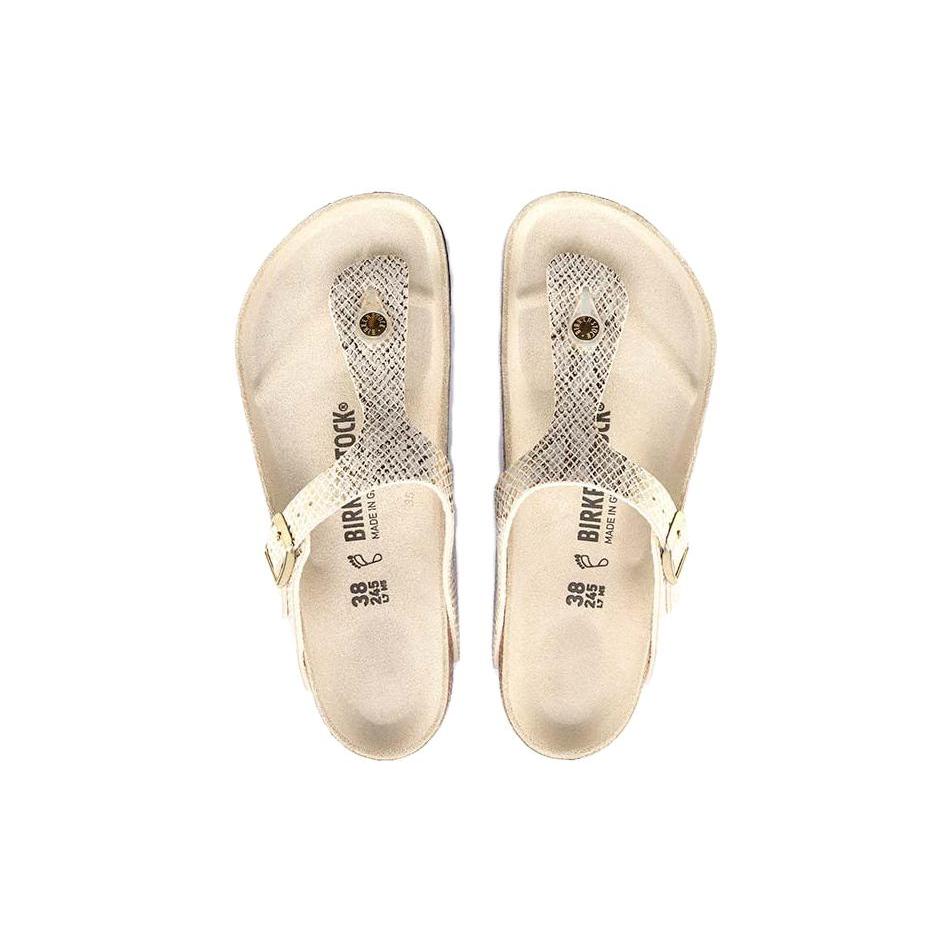 Birkenstock Gizeh Narrow Fit Sandals'Gold Python' Women's 1018665