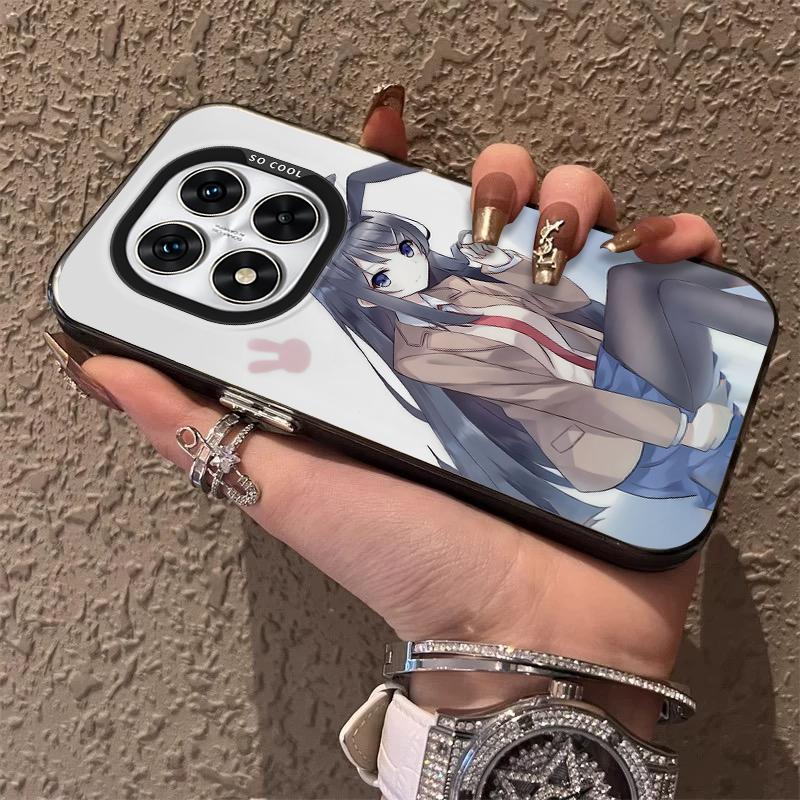 Anime S-Sakurajima M-Mais Frosted Case for Xiaomi Redmi Note 14 13 12 10 Pro Plus 11S 14C 13C 12C 9C 11S K70 K60 A2 A1 Cover