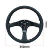 Modification de Voiture Volant de Course en Cuir Daim, Sport de Compétition 14 pouces Mugen Plat Universel