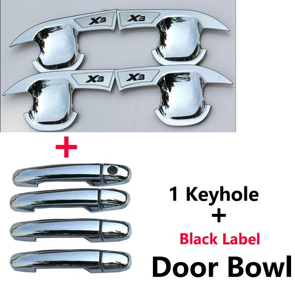For Geely Yuanjing X3 Accessories GX3 Pro 2024 2017~2025 Covers Chrome Door Handle Anti-Scratch Damage Stickers Car Accessories