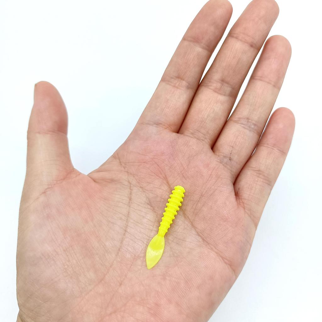 DUODUOYU 10ST TPE Mini Havsklippfiske Beten 0.3g/35mm Små Gummi Mjuka Beten Silikon Mask Konstgjorda Beten Bass Fiskeutrustning