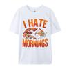 I Hate Mornings Red Panda Lazy Day Nap Time For Unisex Top Tshirts Hip Hop Graphic Cotton Tops Shirts Tops Shirts For Unisex