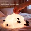 Snoring Cat Silicone Night Light for Kids - Soft Glow Bedside Lamp with Eye Protection