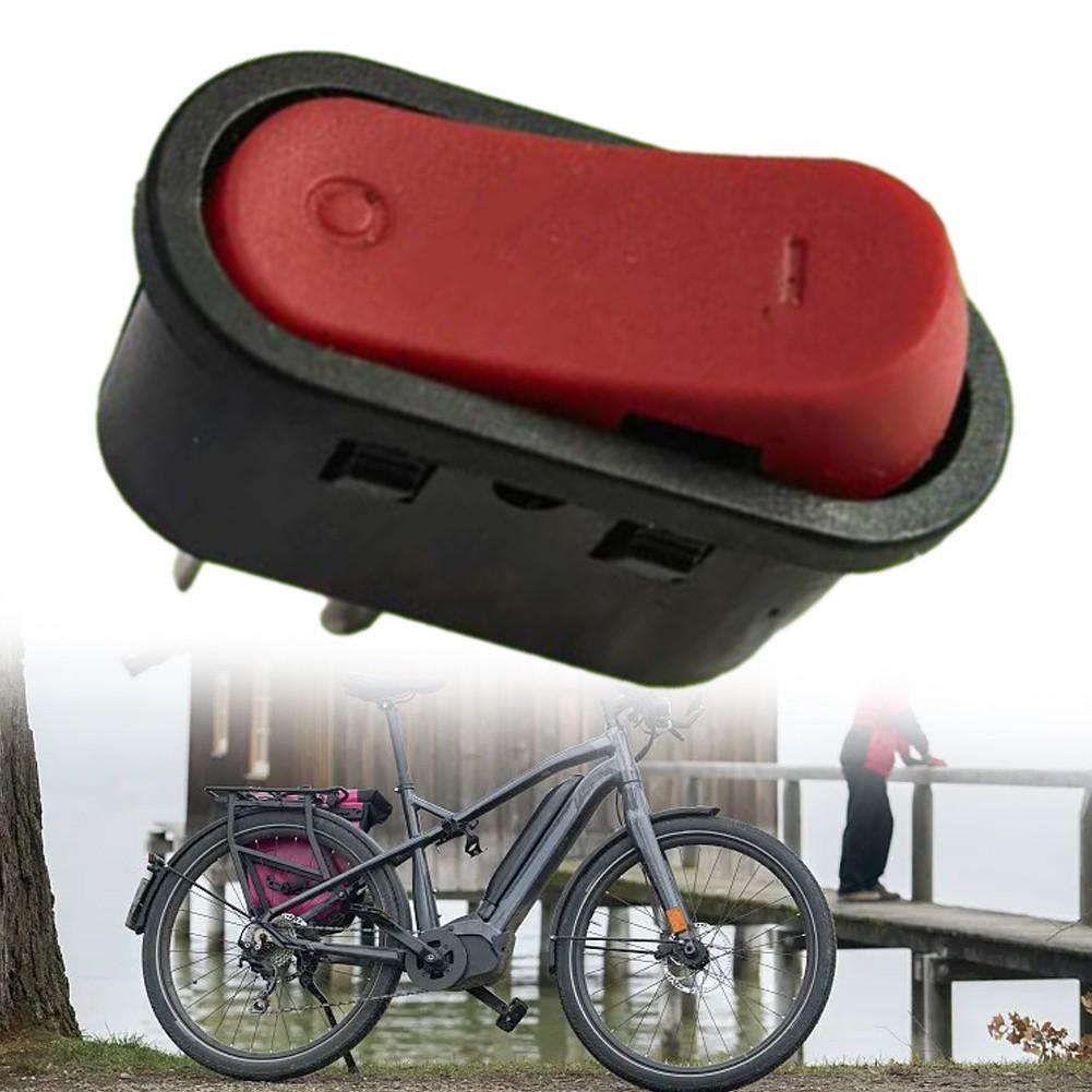 Electric Bicycle Switch Practical To Use Black And Red Color Easy To Install
