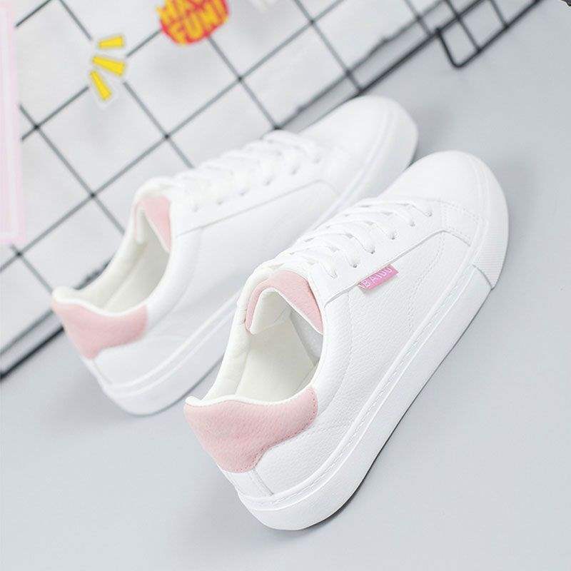 Spring and autumn basic little white shoes female student Korean version flat white shoes casual single shoes board shoes