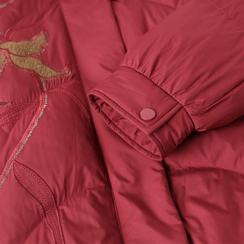 Plus Size XL-6XL Middle Age Women's Down Coats Winter Short Parkas Elegant Loose Thick Warm Down Jackets Woman Outerwears
