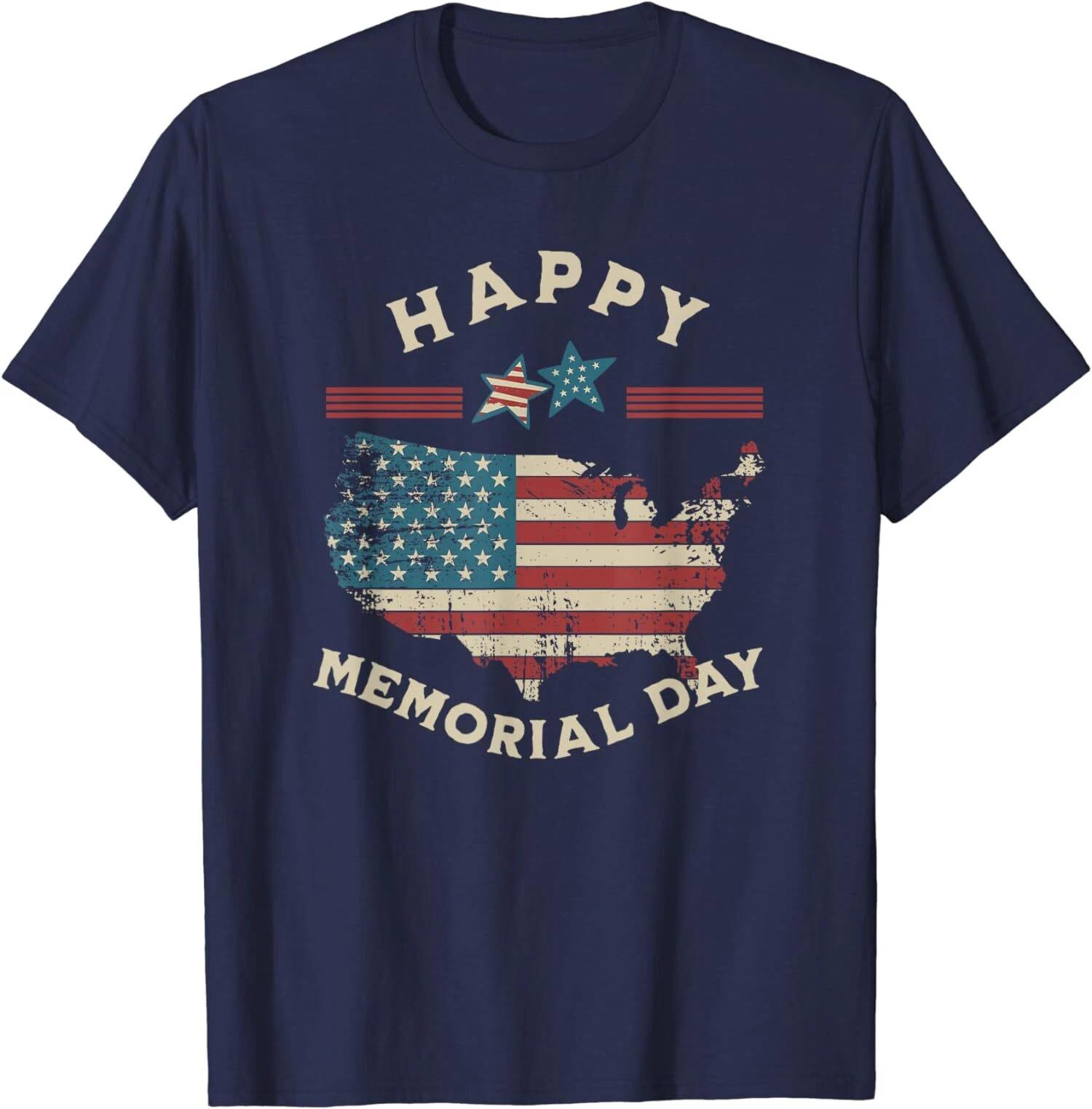 Happy Memorial Day American Flag Memorial Day Unisex T-Shirt XXXXL