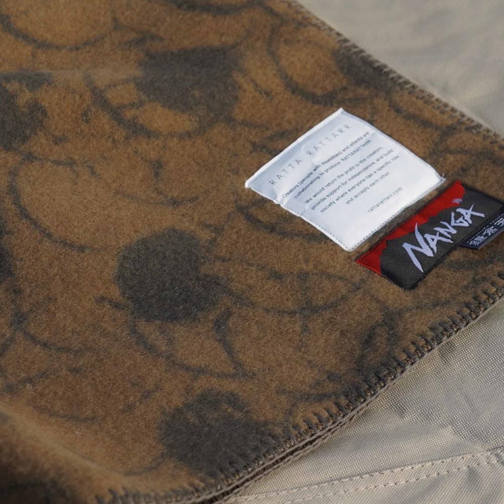 NANGA x Kamakura Tent x RATTA RATTARR WOOL BLANKET Wool Blanket (INDIGO)