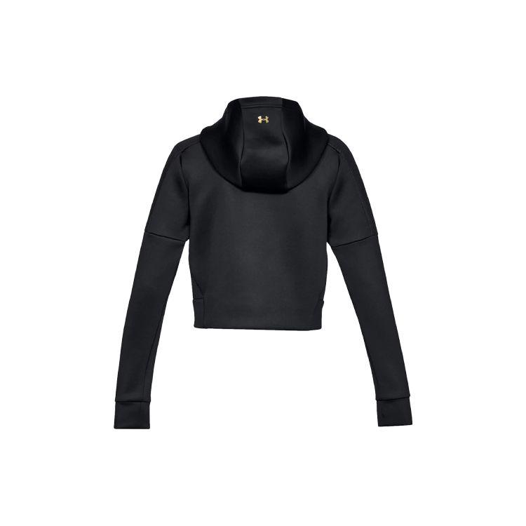 Under Armour Perpetual Short Casual Sports Hoodie Women hoodies Black 1314255-001