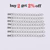 10pcs 50/70mm Stainless Steel Extension End Chain With Water Drop Bracelet Extension Tail Chain For DIY Jewelry Making Findings