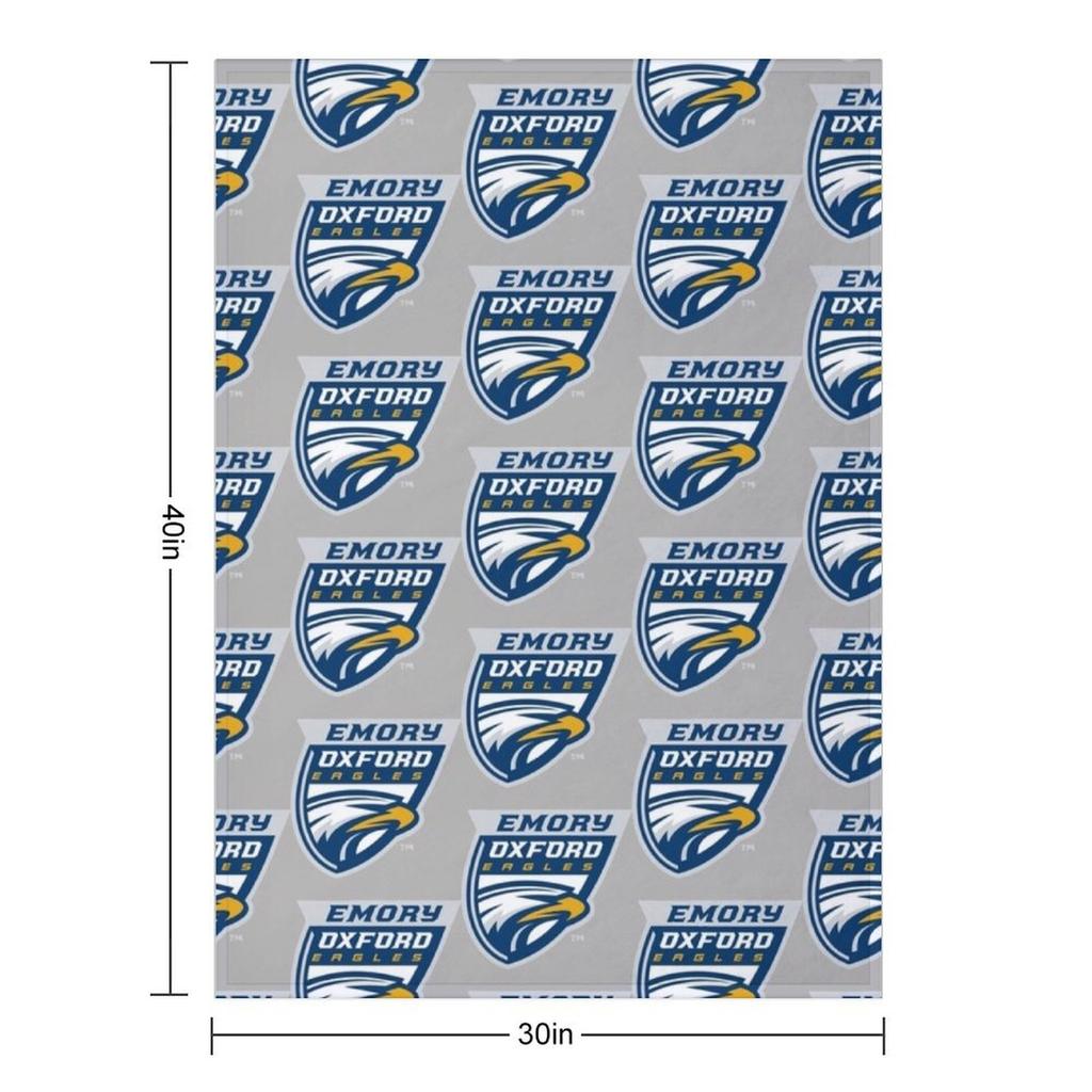 Emory U Eagles Throw Blanket Decorative Sofas Soft Plaid Luxury Weighted Blankets