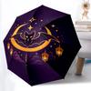 1 Stück Mond Fledermaus Automatisches Öffnen/Schließen Regenschirm Kompakter Faltregenschirm, Ganzjahres-Tragbarer Regenschirm für Damen/Herren F1124158