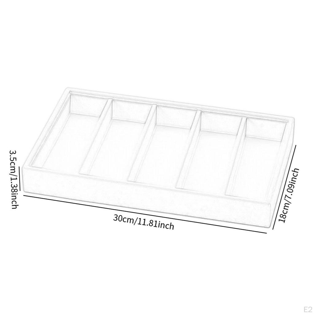 5-Compartment Sunglasses Display Case, Elegant Eyeglass Storage Case for Office Or Apartment