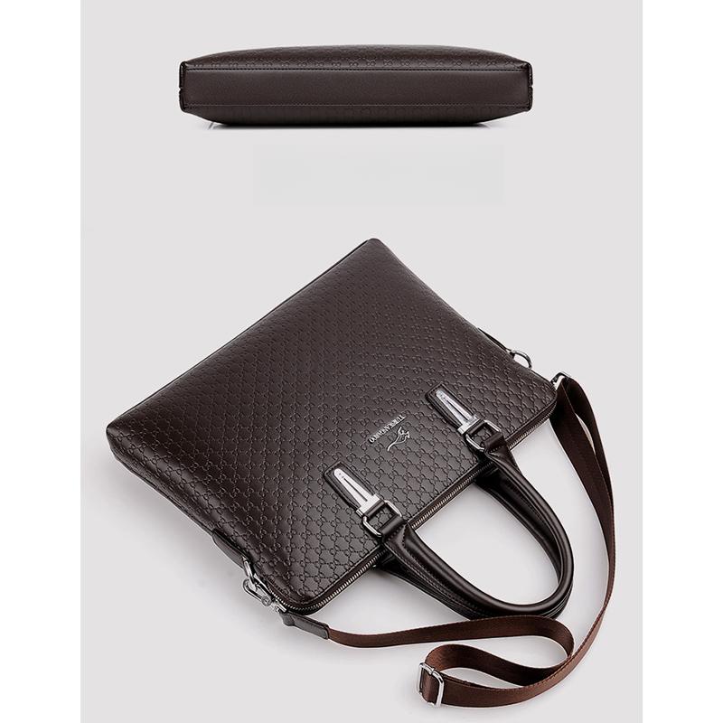 Men's Handbag Horizontal Business Briefcase Shoulder Messenger Bag