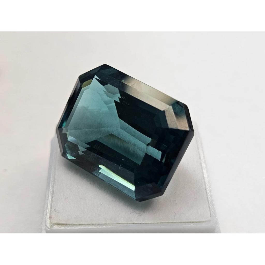 Emerald Cut Natural Teal Blue Tourmaline For 42+ Ct Stunning Loose Gemstone