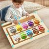 Early Education Puzzle Board Magnetic Maze Board Color Sorting Game Counting Toy Wooden Magnet Puzzles Educational Toys Gift