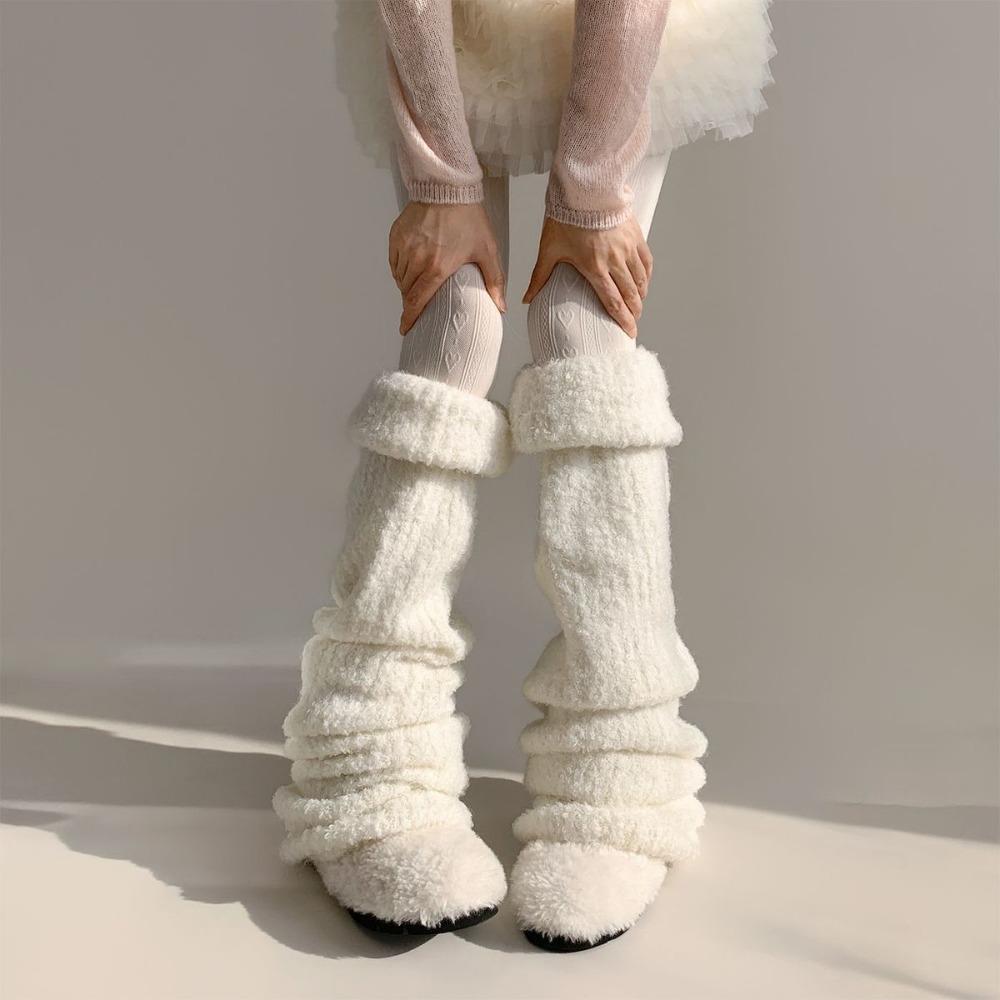 Flare Style Flare Leg Socks Knee-Length Knee-Length Socks Soft Leg Warmers  Daily Wear