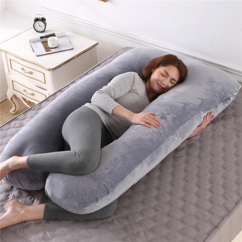 Maternity Pregnancy Pillow U Shaped Full Body Support Pillow Washable Cover Sleeping Pillow for Pregnant Women Back Waist Belly