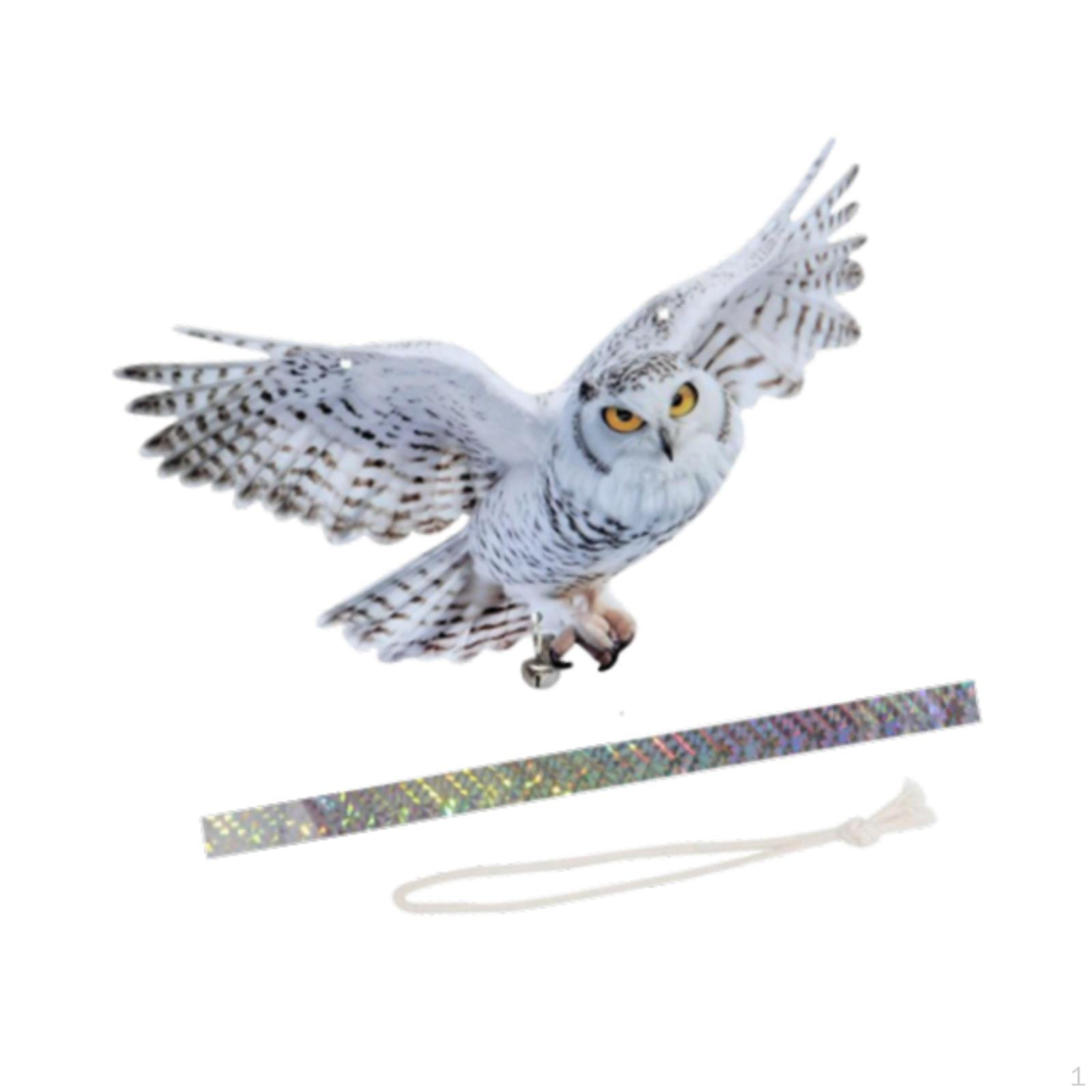 

Статуя летящей совы, фигурка животного, птицы, пугающая дворовая художественная скульптура для фермерского дома 40cmx24.6cm