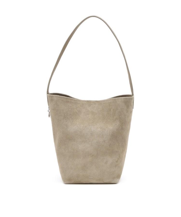 Athe Vanessabruno [Panier] Beige Suede Panier Bucket Bag L Aaba5F202I3