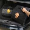 Car Trunk Organizer Box Large Capacity Auto Multiuse Tools Storage Bag Stowing Tidying Leather Folding For Emergency Storage Box