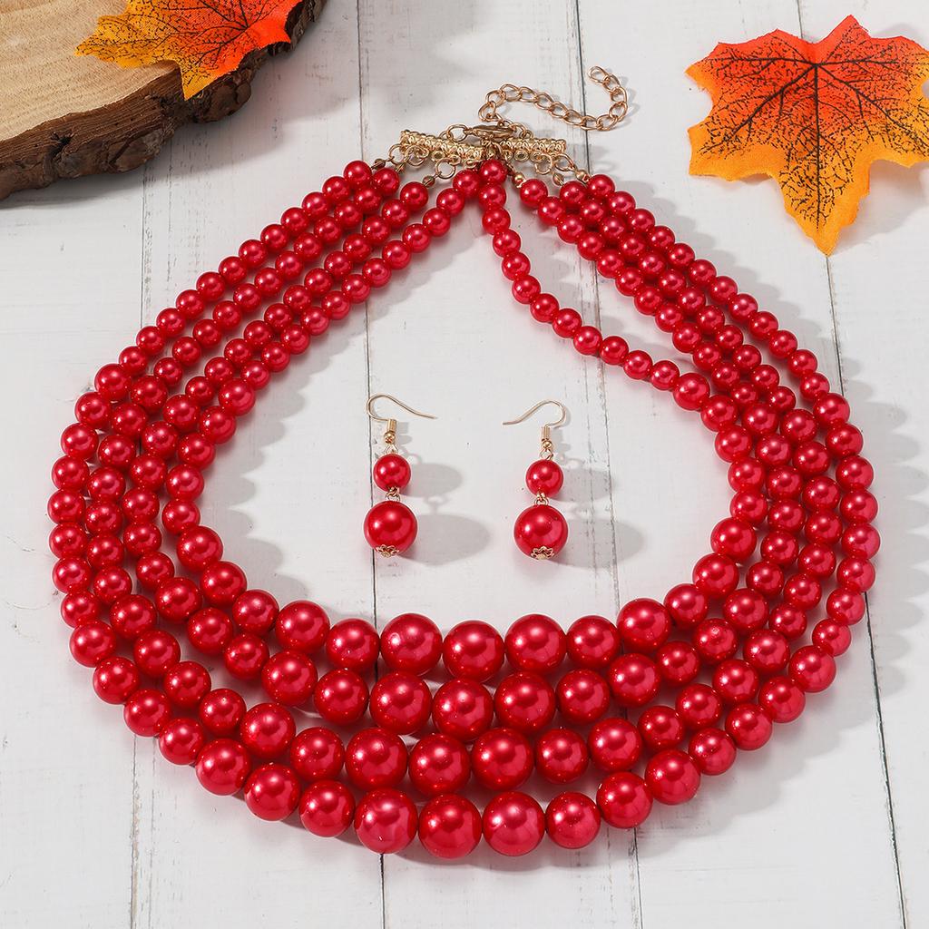 Collier long à perles tendance et personnalité, chaîne de pull