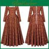 Renaissance Lady Dress With Linen Fabric For Medieval Themed Stage Costumes For Women And Men
