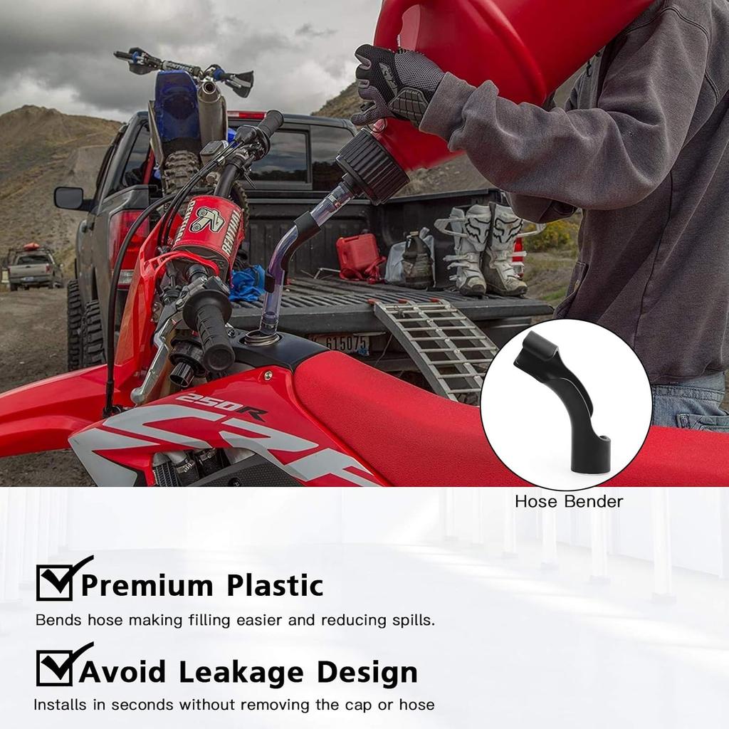 MUGE RACING 4 Pack Hose Bender for Racing Fuel Tanks, Gas Cans, Utility Containers, Hose Benders Compatible with VP, Sportsman, Rural King Jugs to