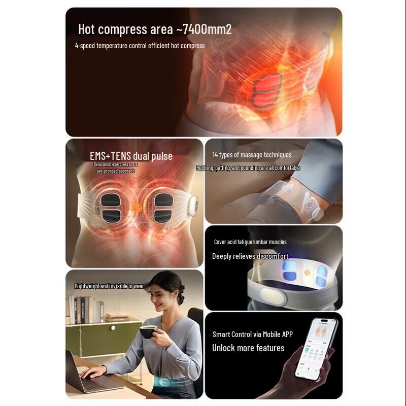 SKG G3 Gen 2 Heated Waist & Abdomen Massager CN plug (adapter included)