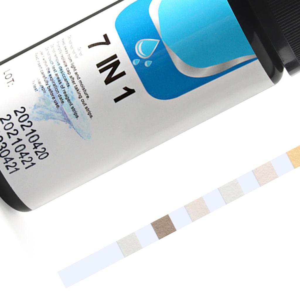 PH Test Strip 7 In 1 Total Alkali Nitrite Free Chlorine Total Chlorine Total Hardness Bromine